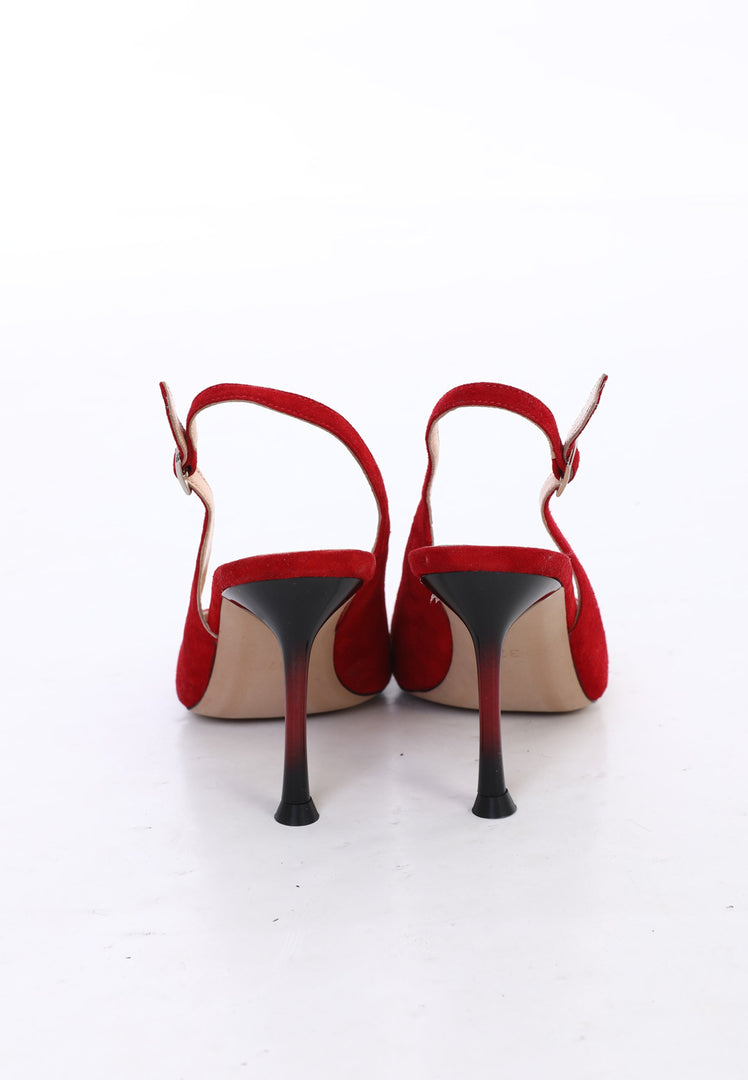 Glimmer Buckle Pumps - Bordeaux