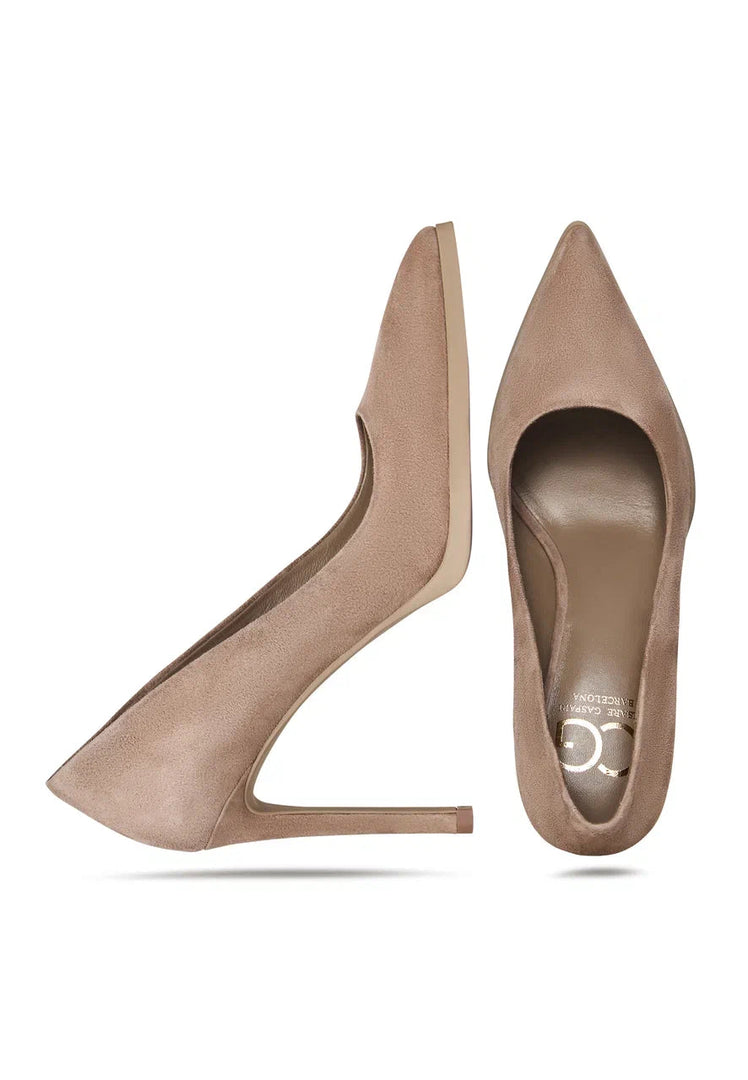 Skyline Suede Stilettos - Beige