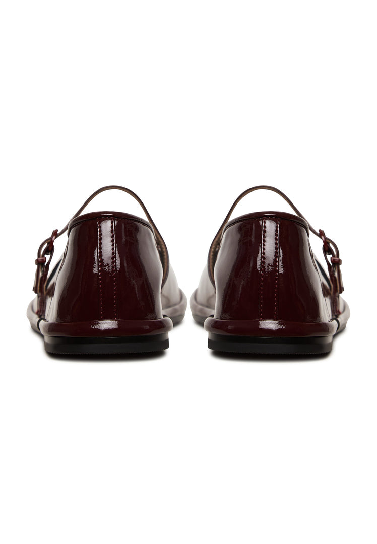 Minimalist Charm Flats - Bordeaux