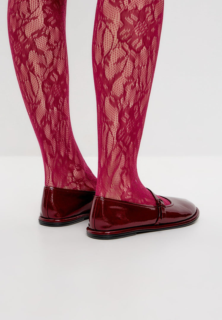 Minimalist Charm Flats - Bordeaux