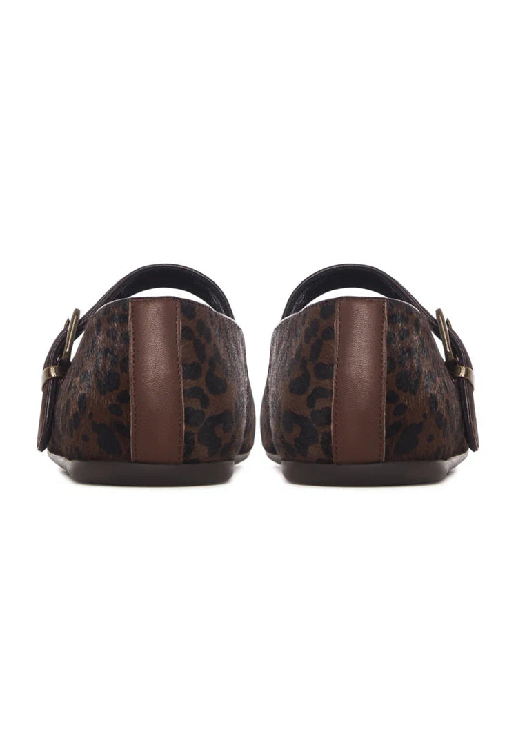 Chic Mary Jane Flats - Leopard