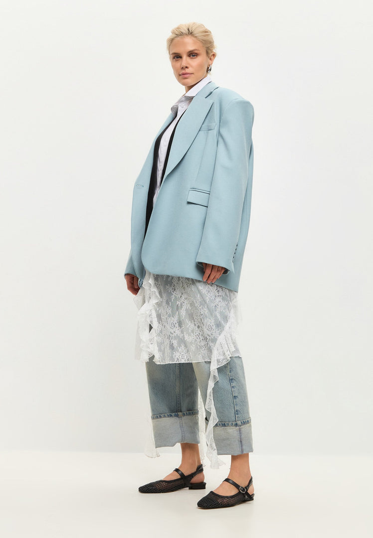 Gewebte Slingback-Flats - Schwarz