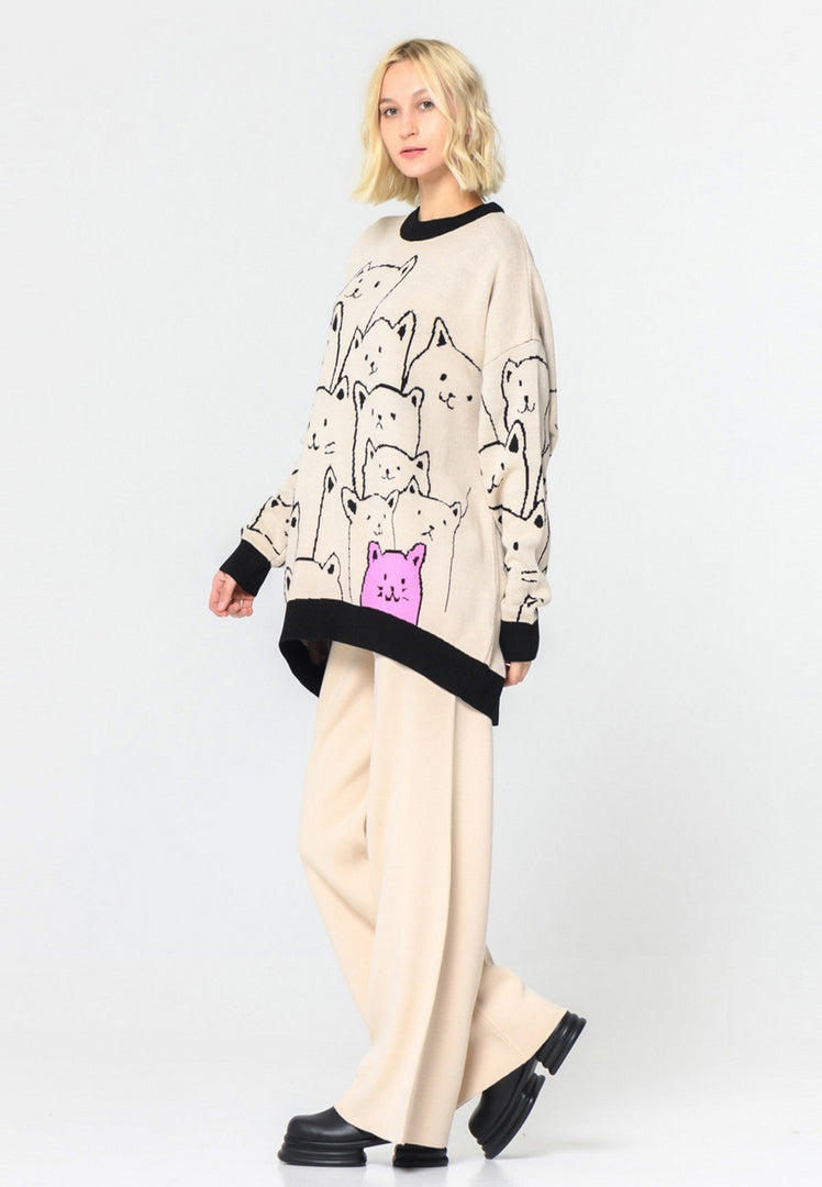 A woman wearing stylish and comfy wide-leg lounge pants, perfect for a relaxed fit.