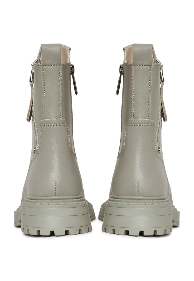 Botines de piel con plataforma