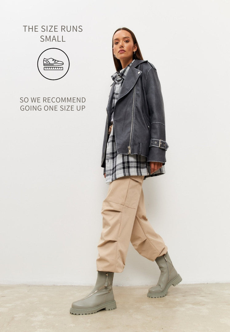 Botines de piel con plataforma