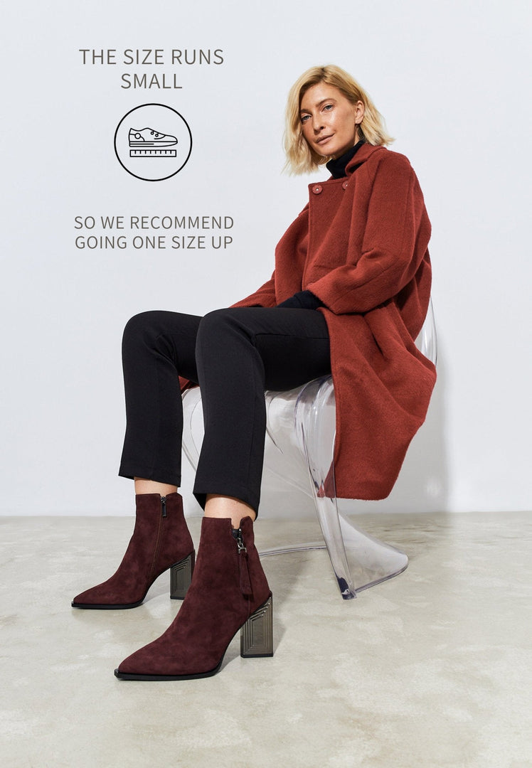 Klassieke leren enkellaarsjes