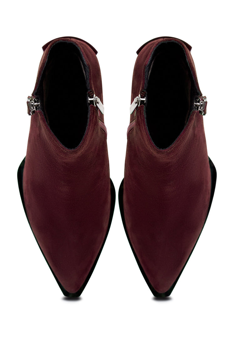 Klassieke leren enkellaarsjes