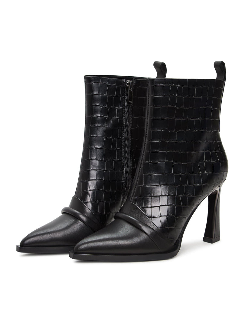 Stiefelette mit hohem Absatz Tiana - Schwarz