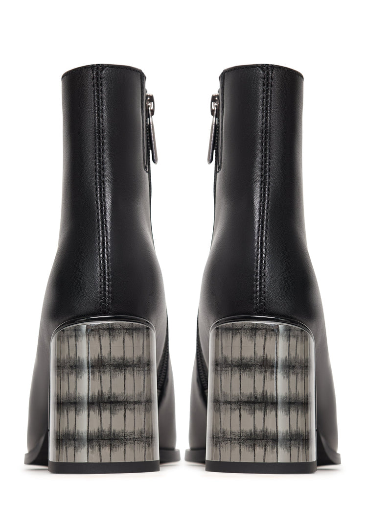 Stiefel mit weichem Lederabsatz Ella - Schwarz