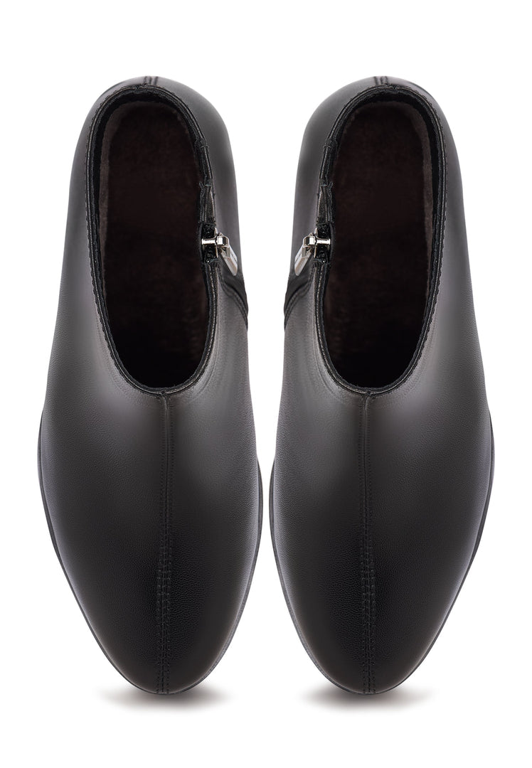 Stiefel mit weichem Lederabsatz Ella - Schwarz