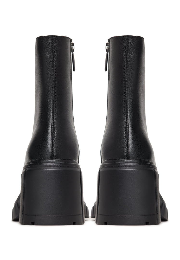 Dynamische Stiefel mit klobigem Absatz Gio - Schwarz