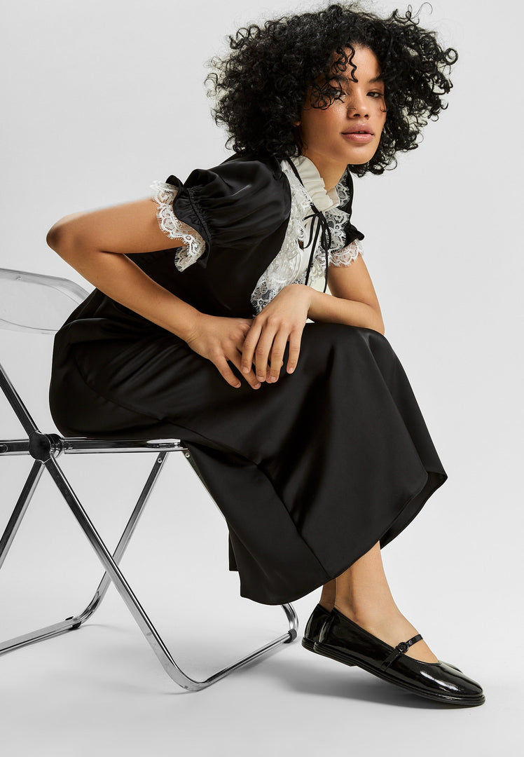 Leather Ballerinas Alba - Black Patent