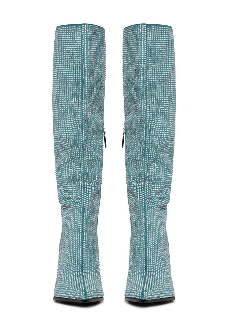 Botas altas con adorno Jewel