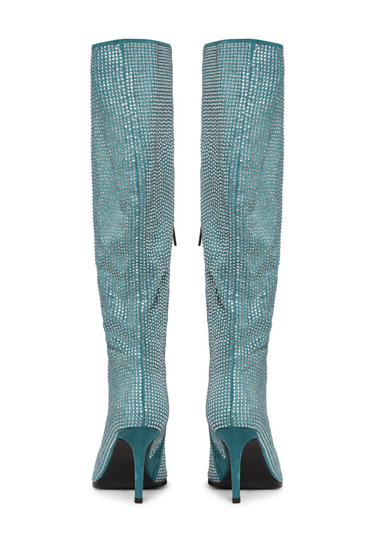 Botas altas con adorno Jewel