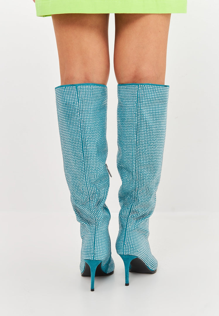 Botas altas con adorno Jewel