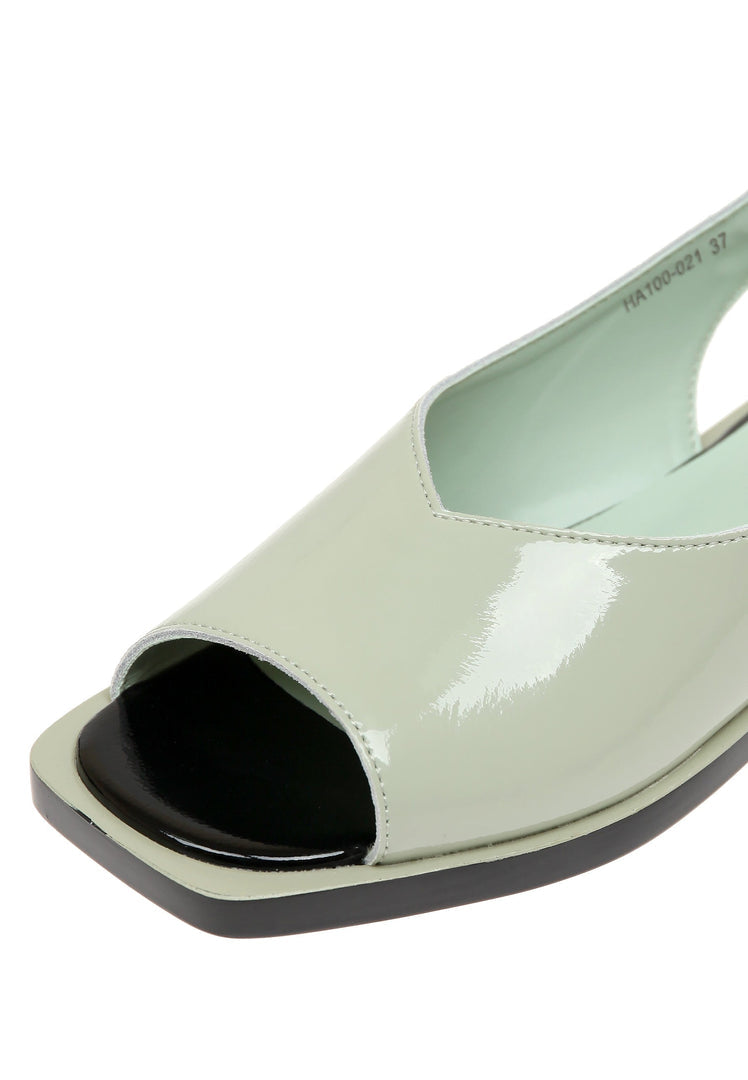 A trendy pair of open toe leather sandals, perfect for summer - the ultimate urban fashion footwear.
