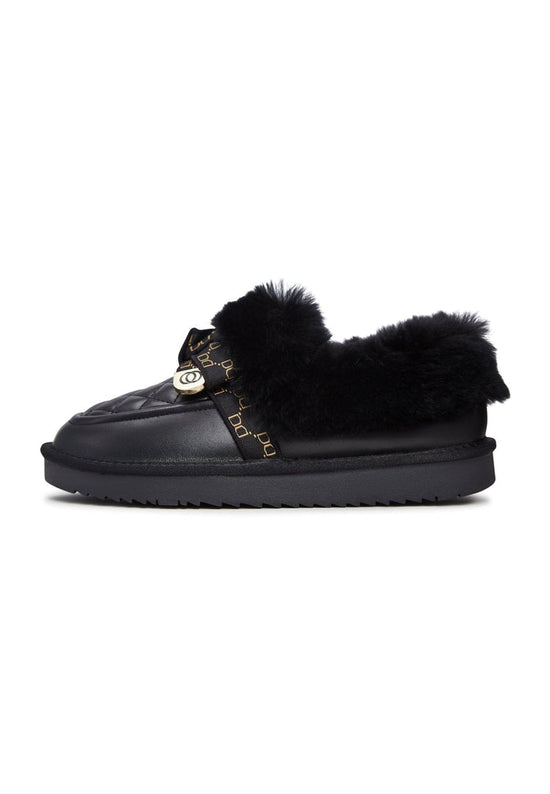 Varme polstrede loafers - Sort