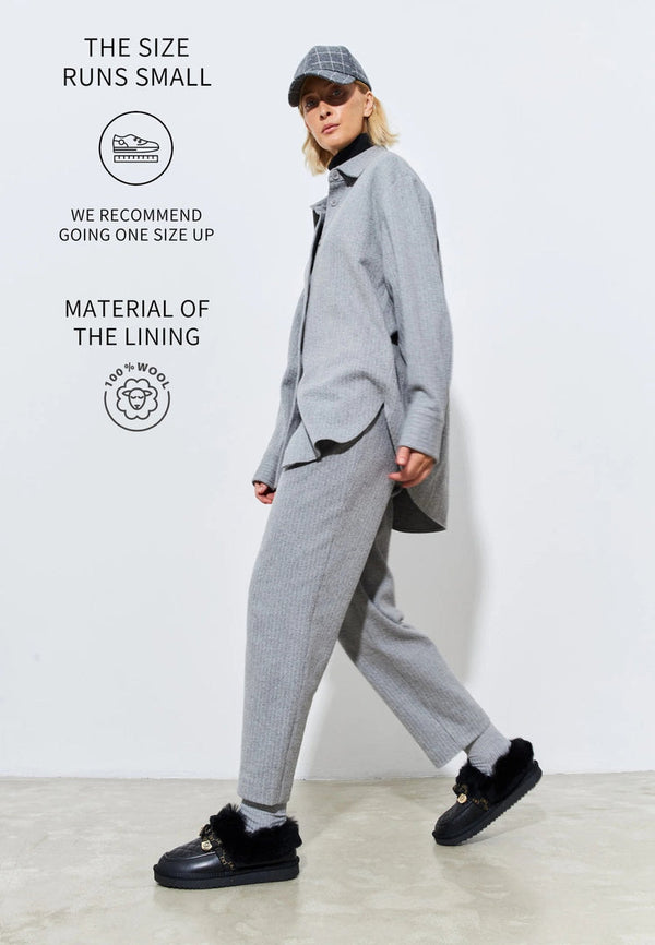 Varma vadderade loafers