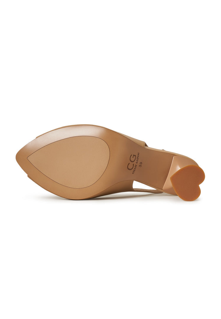 Stiletto-Sandalen mit hohem Absatz Mariana - Beige