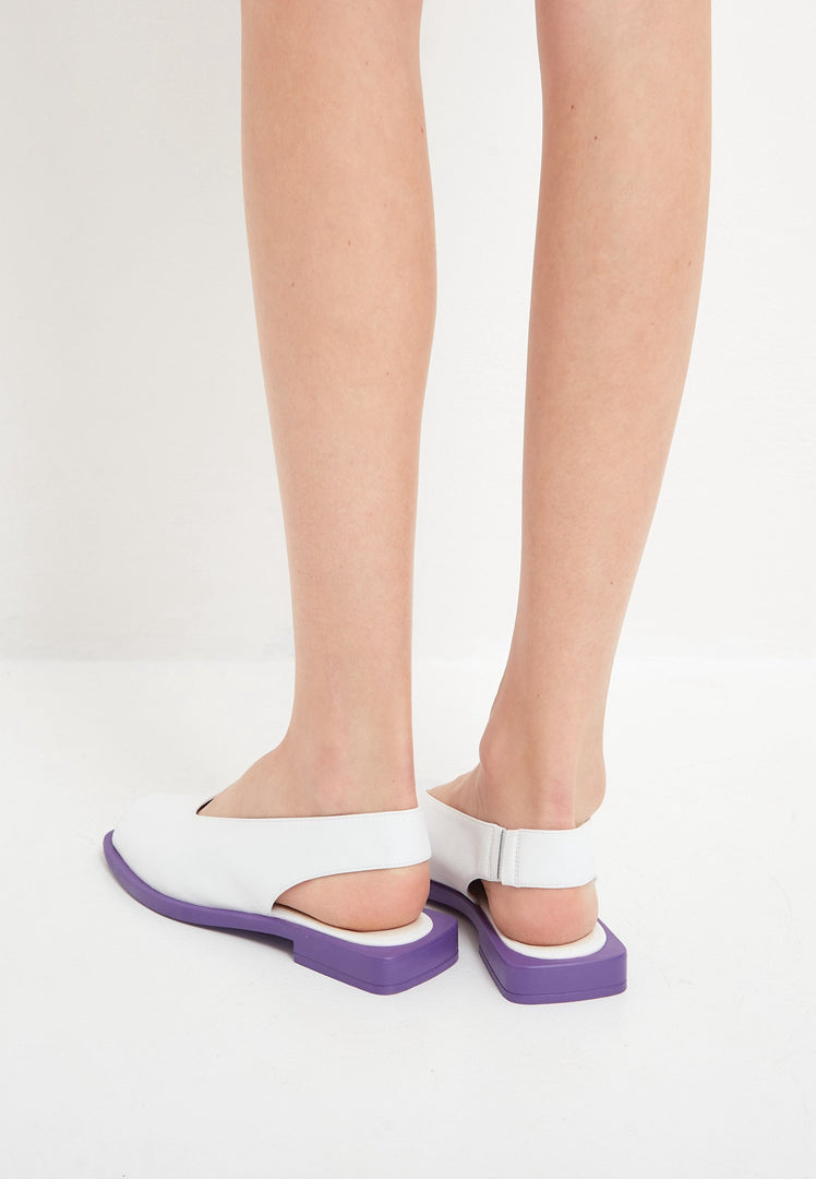 Sandalen met platte zool