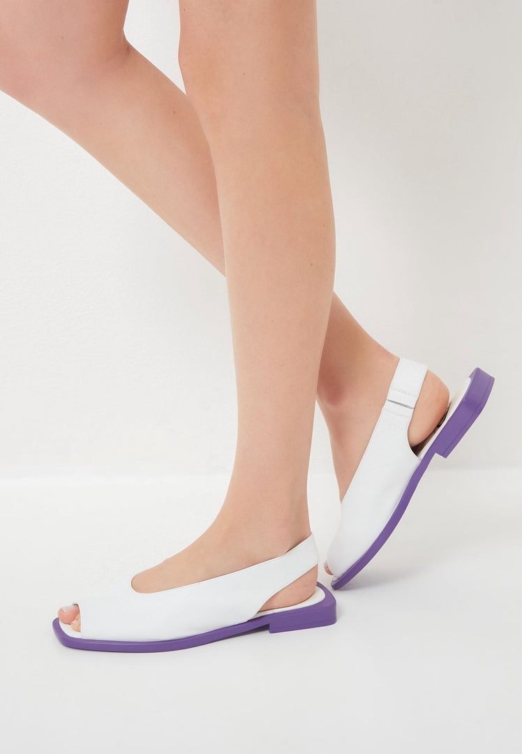 Sandalen met platte zool