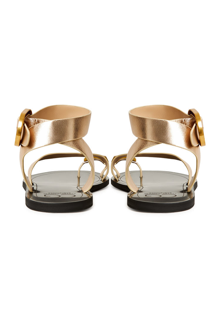 Flat Sole Sandals Paula - Gold