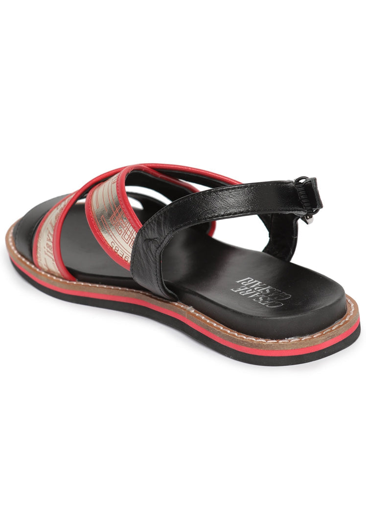 A pair of chic open toe sandals, perfect for a fashionable and stylish look.