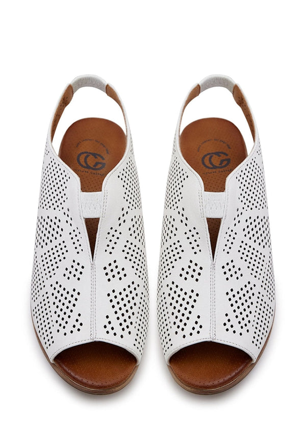 Leren Klassieke Sandalen met Blokhak