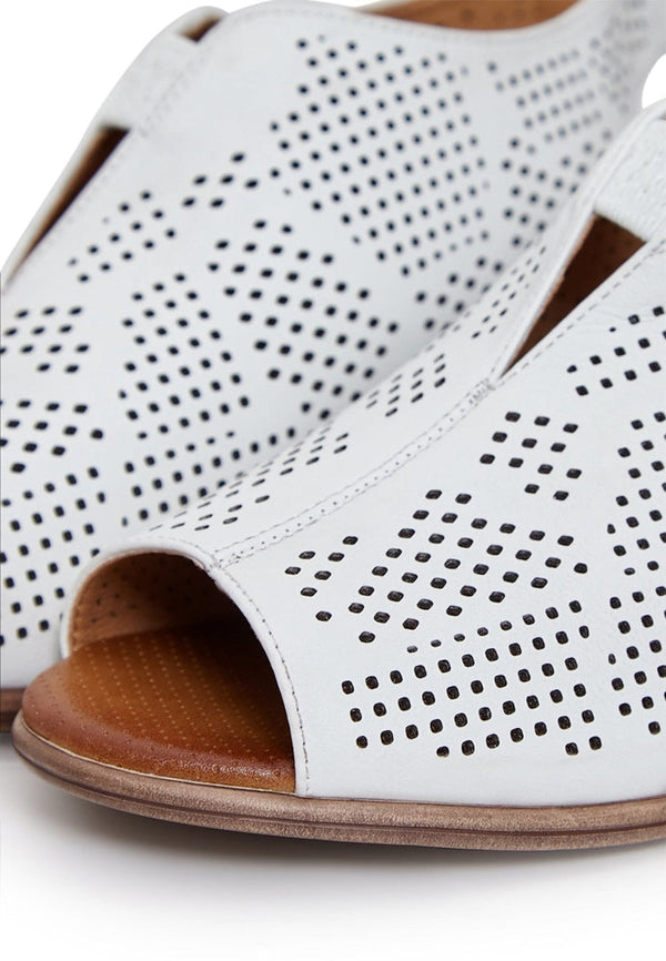 Leren Klassieke Sandalen met Blokhak