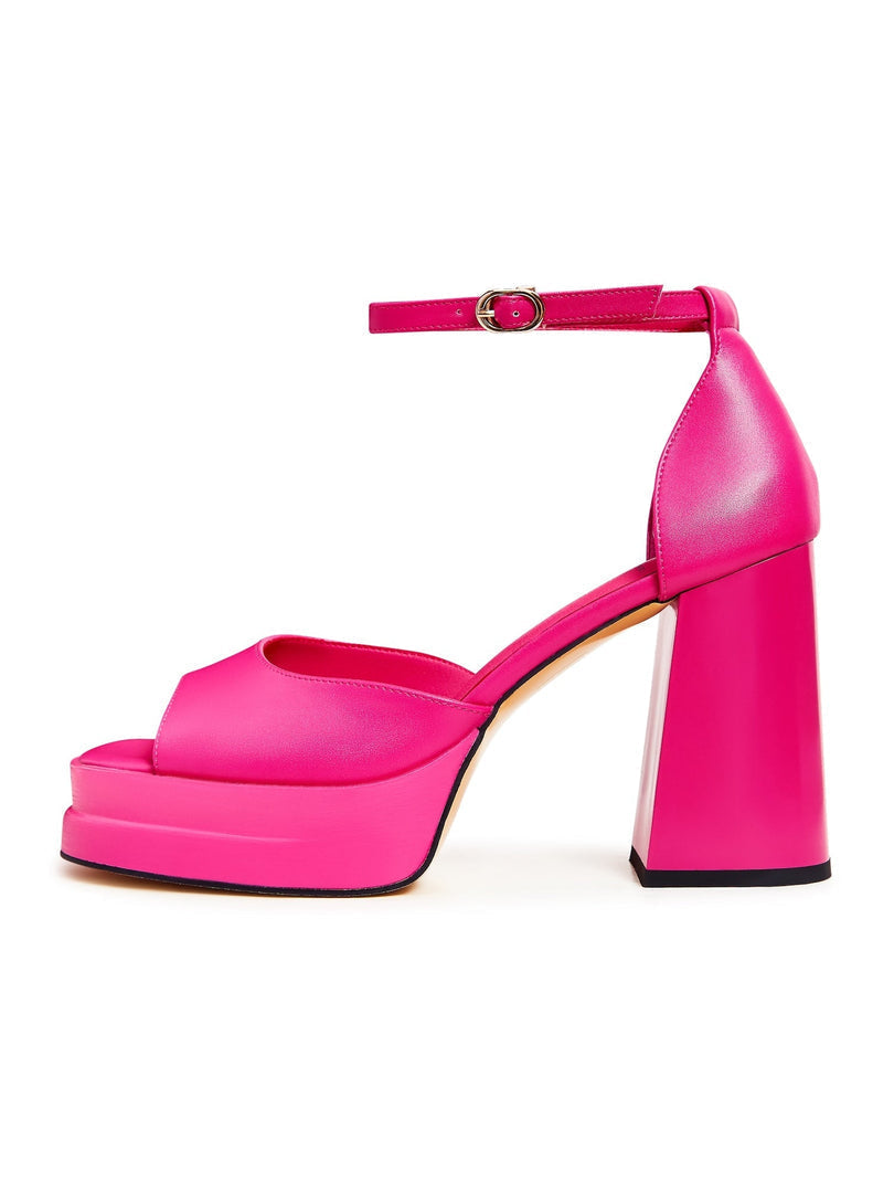 Klassische offene High Heels Sandalen - Fushia