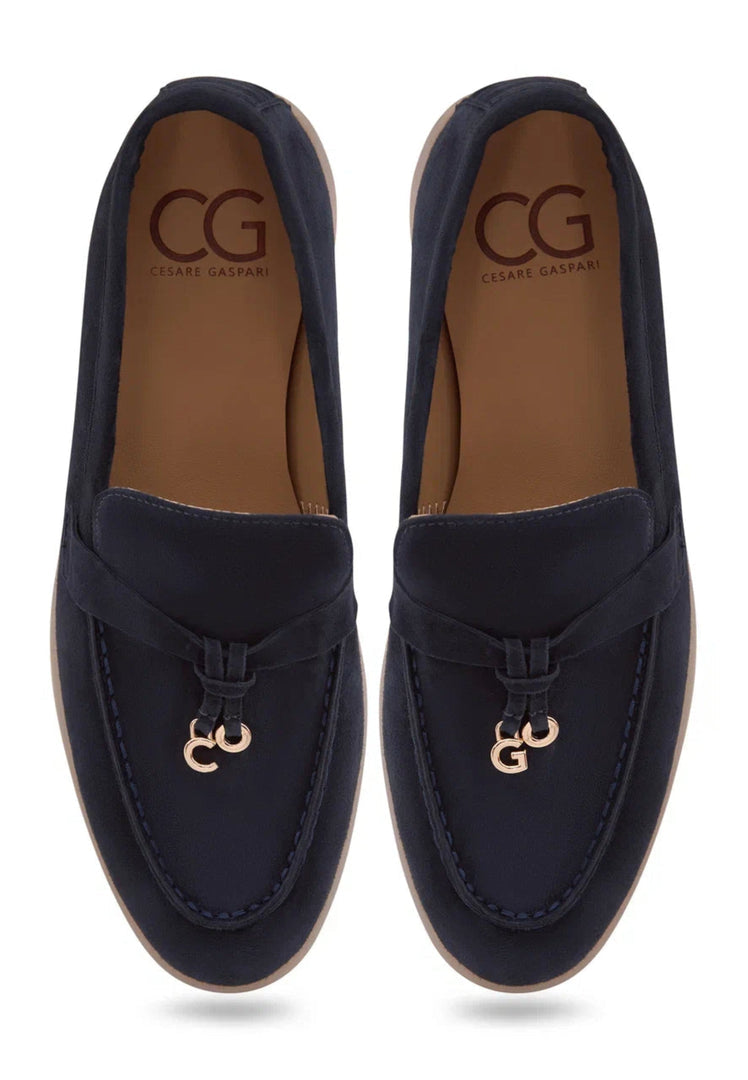 Platform Moccasins Aurelia - Dark Blue