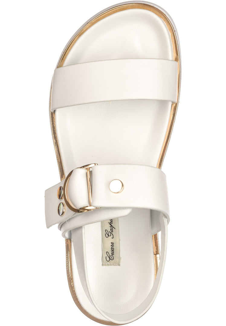 Urban Buckle Sandals - White