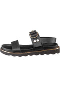 Urban Buckle Sandals - Black