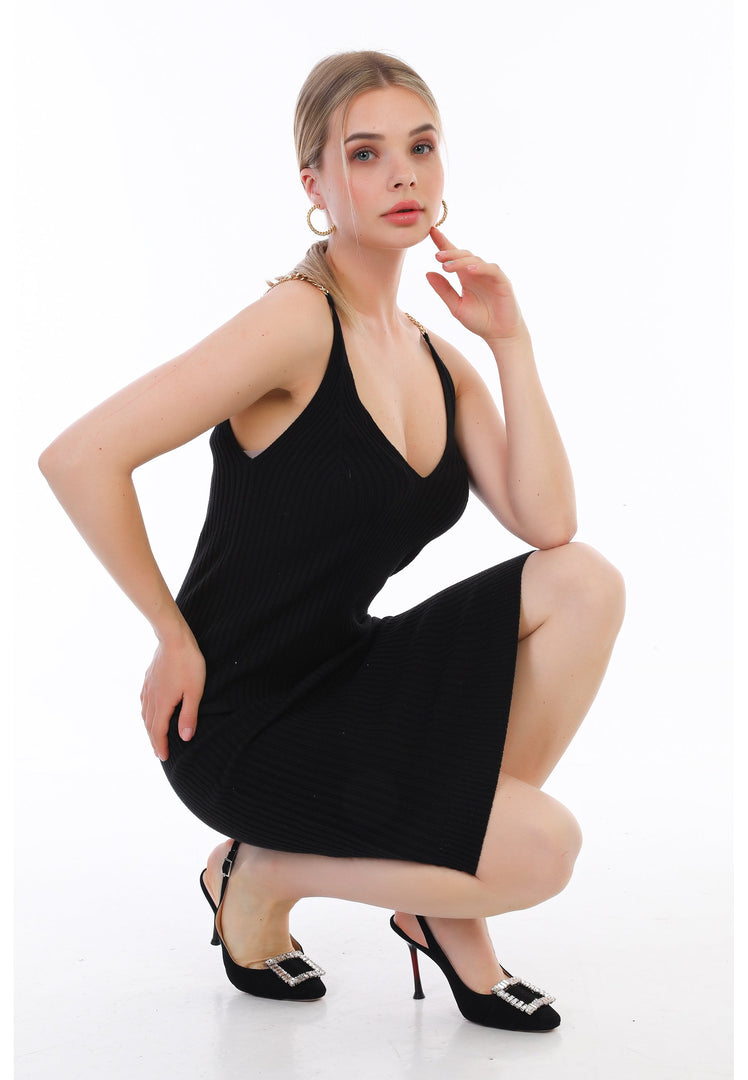 Glimmer Buckle Pumps - Black