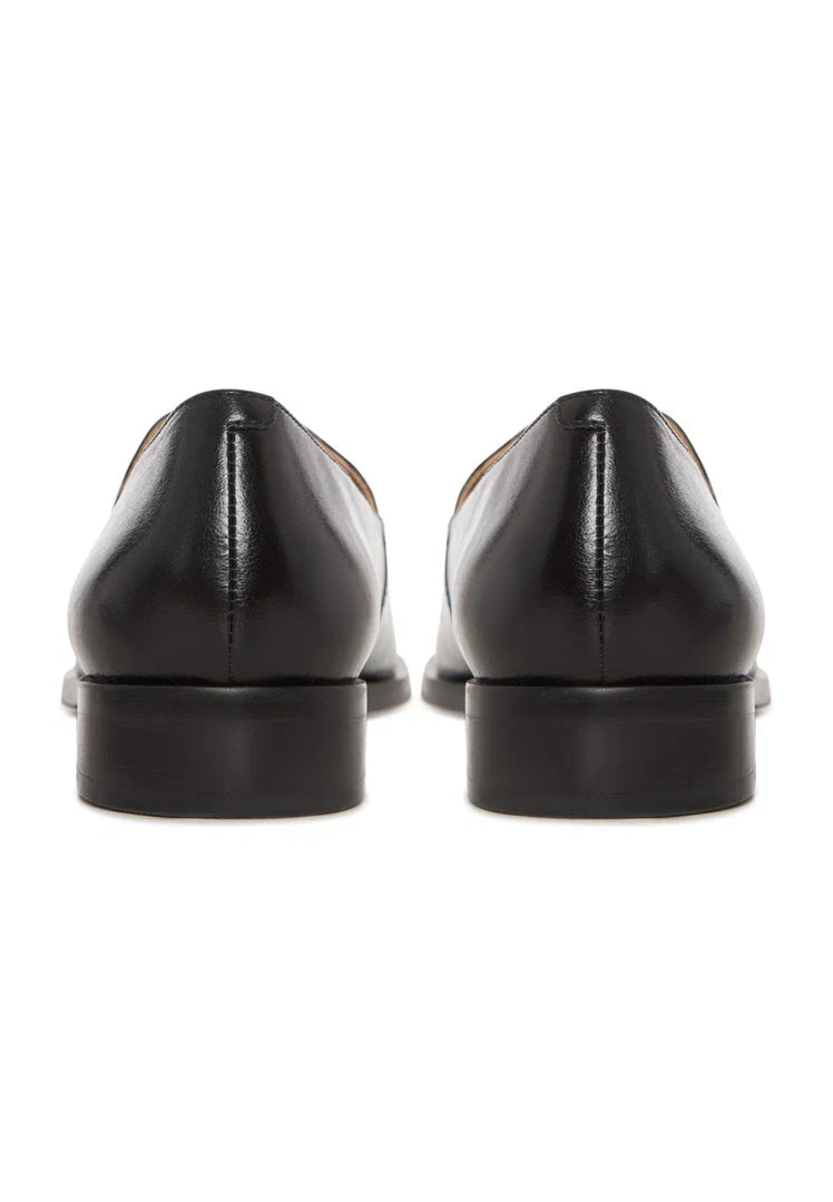 Equestrian Chic Loafers - Black