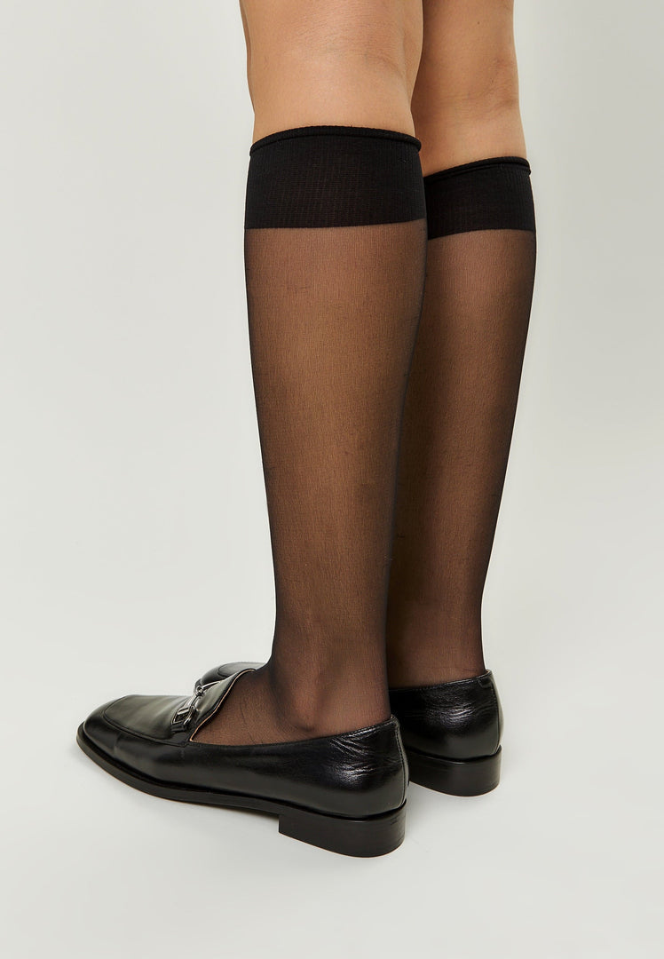 Equestrian Chic Loafers - Black