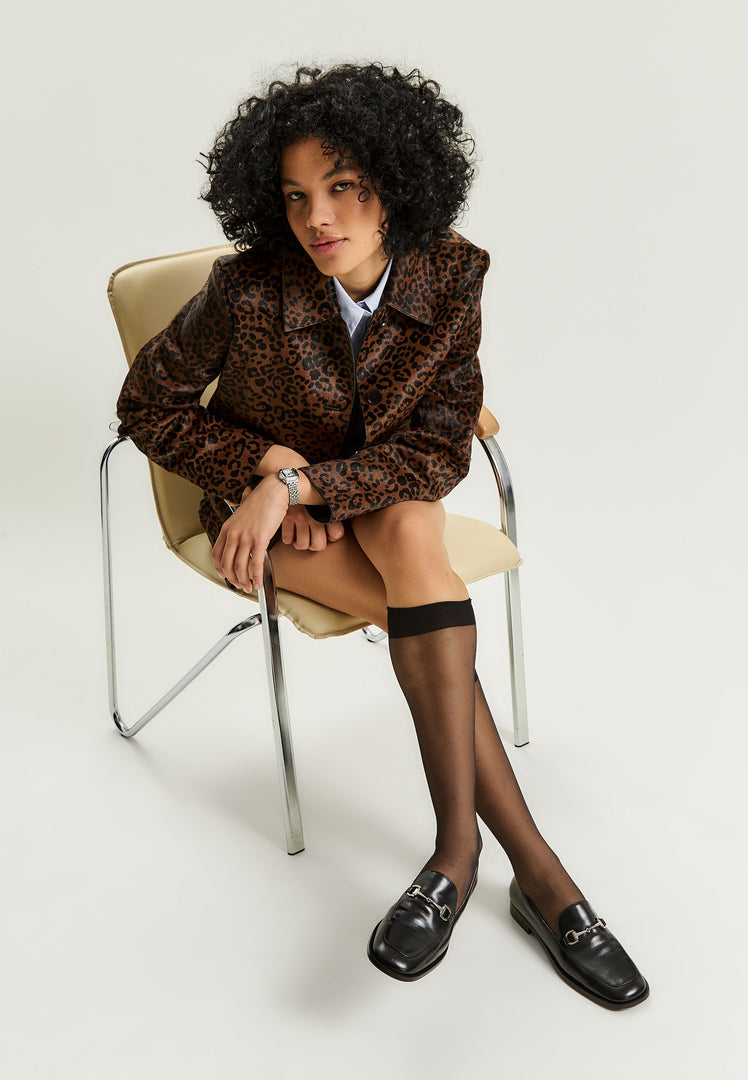 Equestrian Chic Loafers - Black