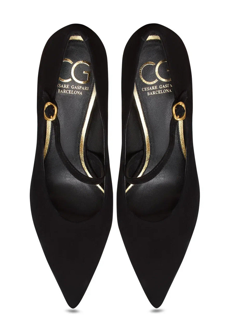 Midnight Muse Mary Janes - Gold