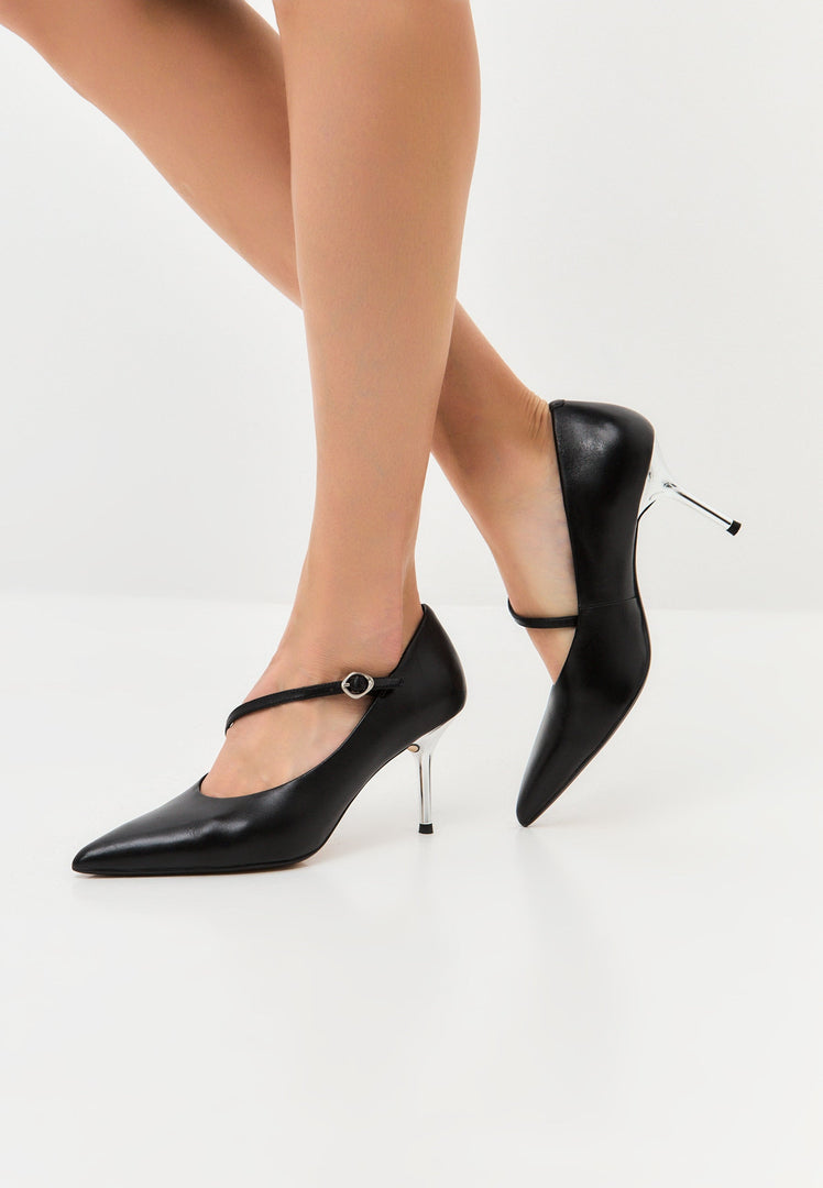 Midnight Muse Mary Janes - Silver