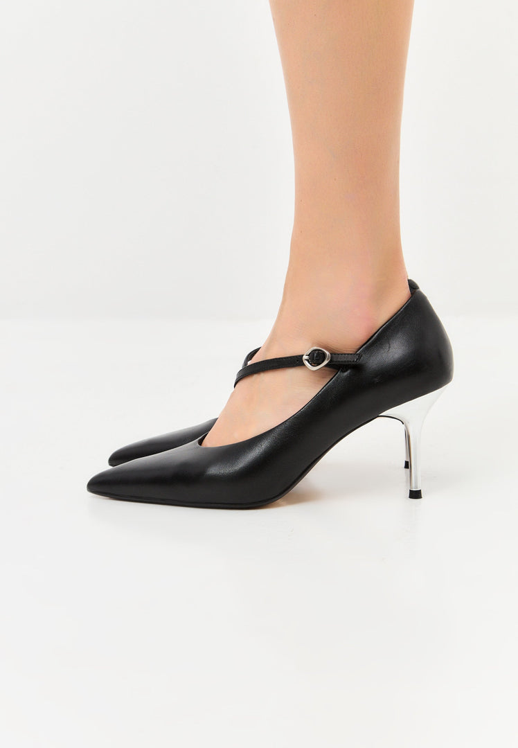 Midnight Muse Mary Janes - Silver