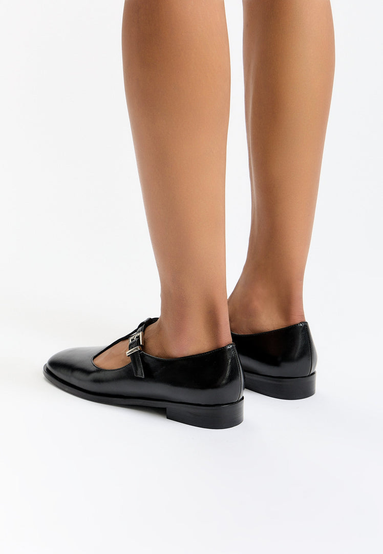 Vintage Charm T-Strap Flats