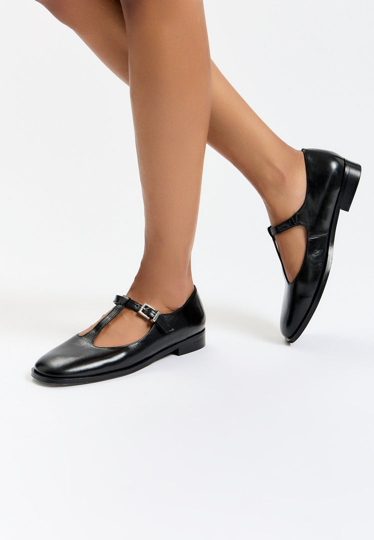 Vintage Charm T-Strap Flats