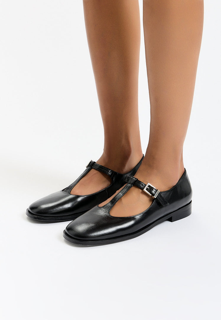 Vintage Charm T-Strap Flats