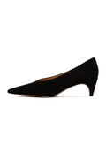 Velvet Curve Pumps - Black