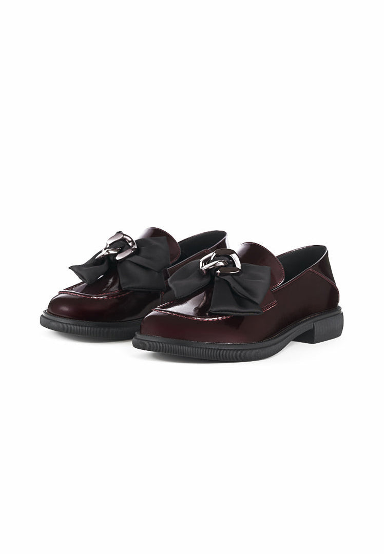 Gloss Bow Loafers