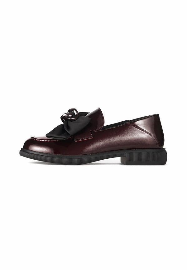 Gloss Bow Loafers