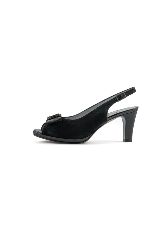 Glamour Bloom Pumps - Black