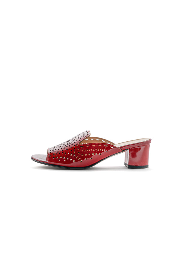 Fiery Flair Cutout Mules