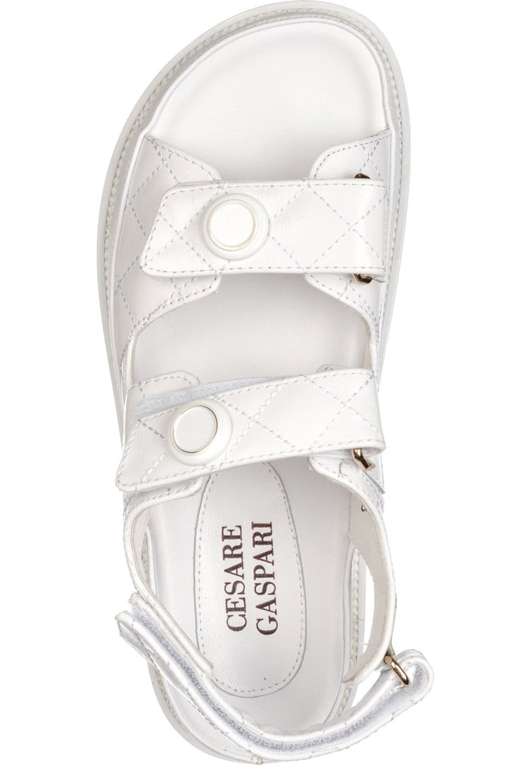 CloudWalk Quilted Sandals - White