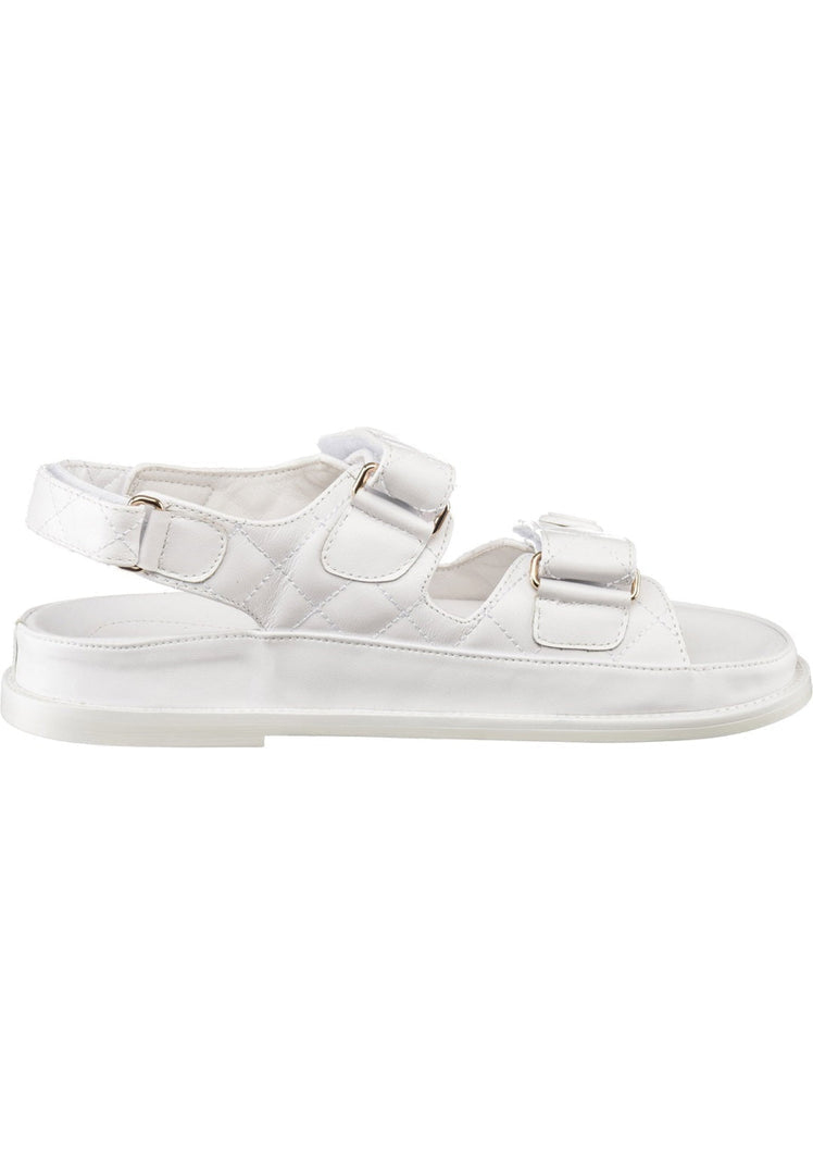 CloudWalk Quilted Sandals - White